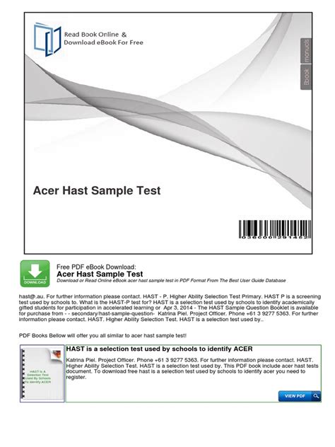 acer-hast-sample-test Ebook PDF