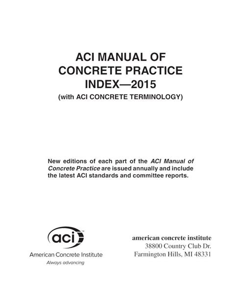 aci manual practice pdf Kindle Editon