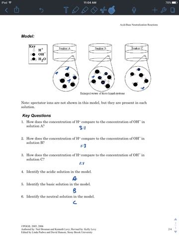 acid base neutralization pogil answers Reader