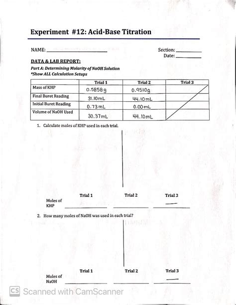 acid base titration lab 39 answers Kindle Editon