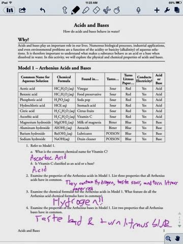 acids and base answer key pogil Doc