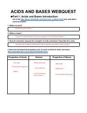 acids and bases webquest answers Kindle Editon