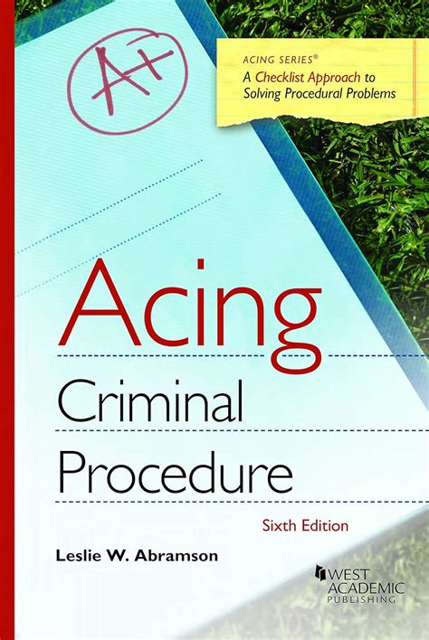 acing criminal procedure 3d acing series Doc
