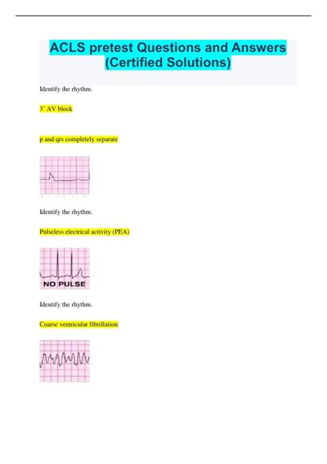 acls pretest answers 2015 Ebook Doc