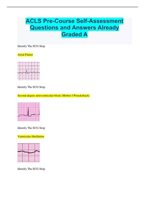 acls self assessment answers 2013 Doc