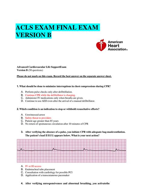 acls written exam version b answers Ebook Kindle Editon