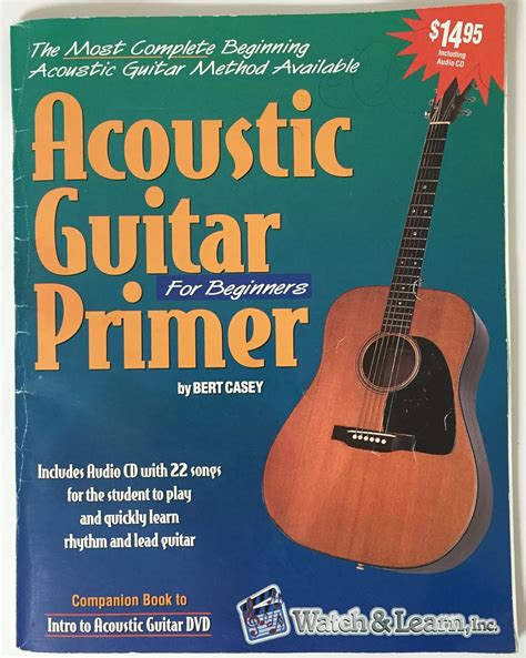 acoustic guitar primer for beginners book and cd rom Reader