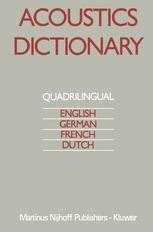 acoustics dictionary quadrlingual eng germ fr dutch Epub