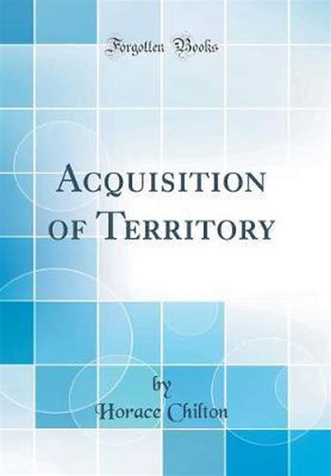 acquisition territory classic reprint chilton Kindle Editon