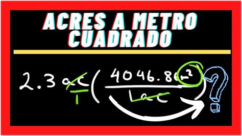 acres a metro cuadrado