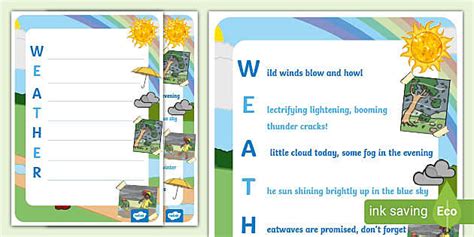 acrostic poem using weather Epub