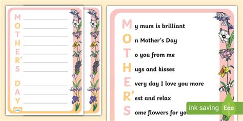 acrostic poem with the word mother Kindle Editon