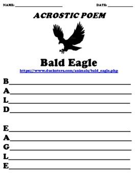 acrostic poems about bald eagles Reader