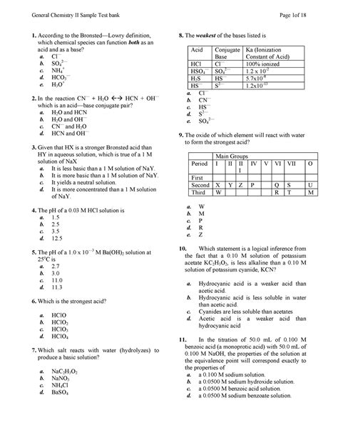 acs general chemistry 1 exam test bank Epub