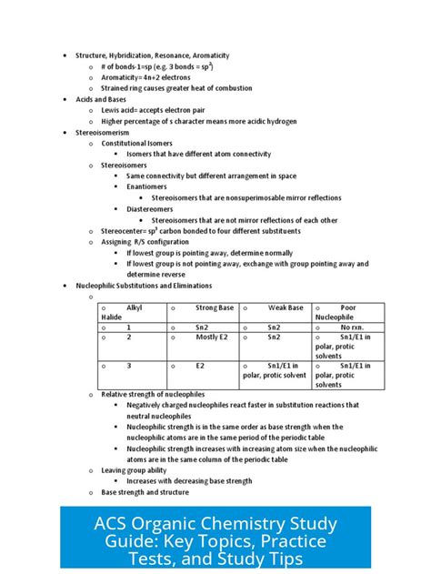 acs ochem study guide Epub