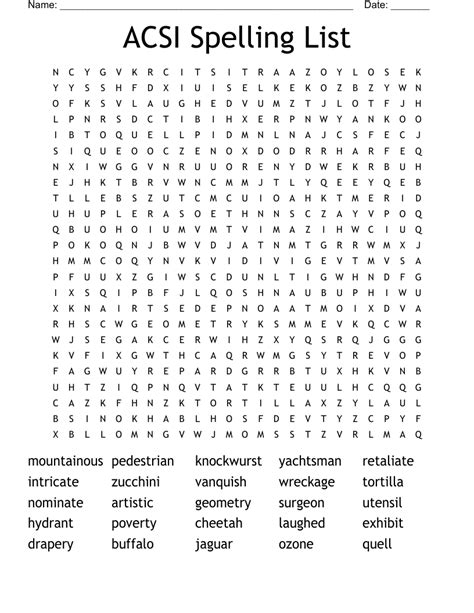 acsi spelling list 2013 Epub