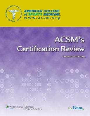 acsm s certification review 3rd edition Doc