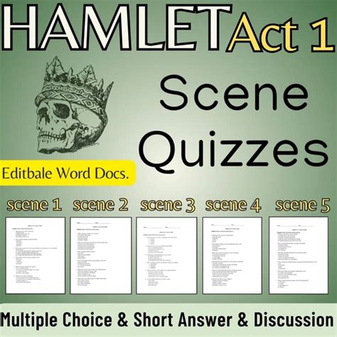 act 1 hamlet comprehension answers Doc