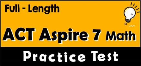 act aspire 7th grade math practice test Reader