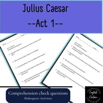 act one comprehension check julius caesar pdf PDF