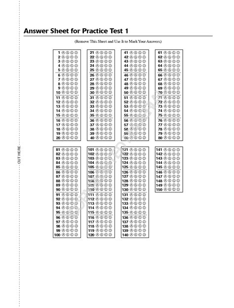 act-answer-sheet-test-61d Ebook PDF