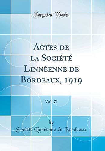 actes socilinnnne bordeaux classic reprint PDF