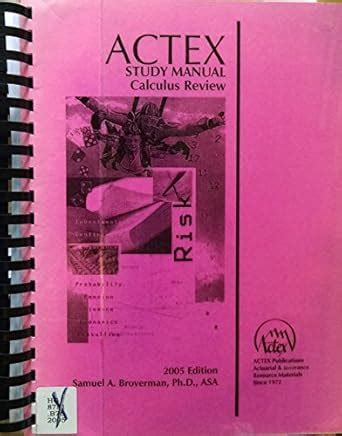 actex calculus review study manual pdf Doc