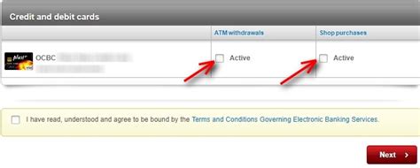 activate ocbc atm card for overseas use