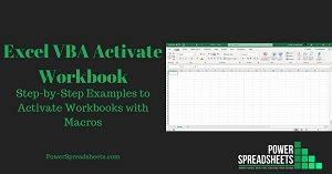 activate workbook excel macro tutorials PDF