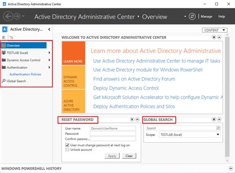 active directory administrative center