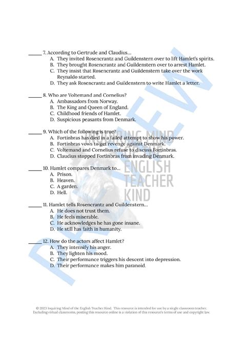 active hamlet act 2 answer key Reader