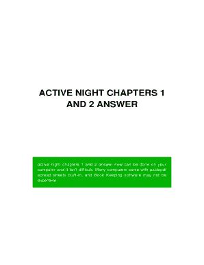 active night chapters 1 2 answers PDF