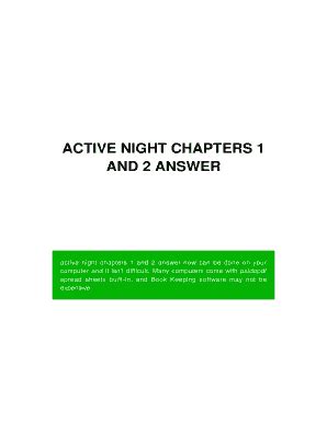 active night chapters 1 2 answers PDF