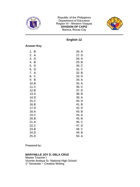 active skillbuilder english 12 answer key PDF