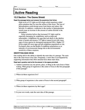 active teading section the ozone shield answer PDF