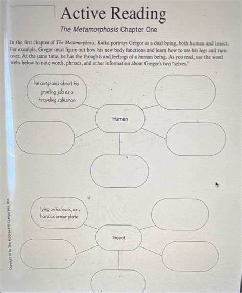 active the metamorphosis chapter one answer key Reader