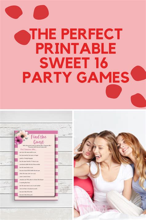 activities at a sweet 16 birthday party