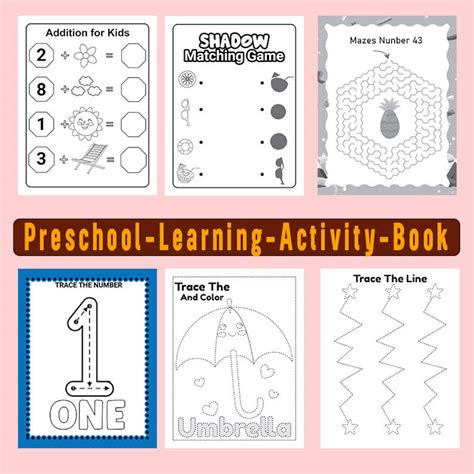 activity workbook for preschool Kindle Editon