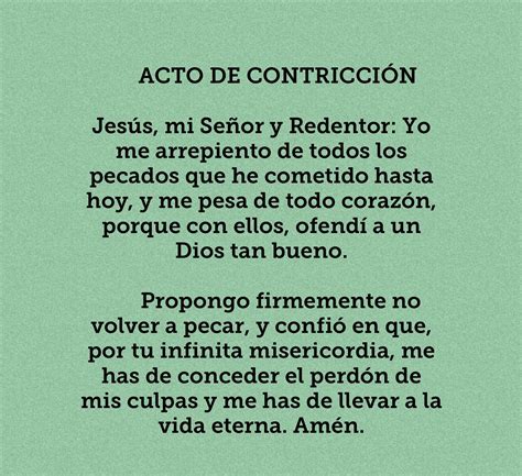 acto de contricion