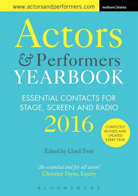 actors performers yearbook 2016 essential PDF