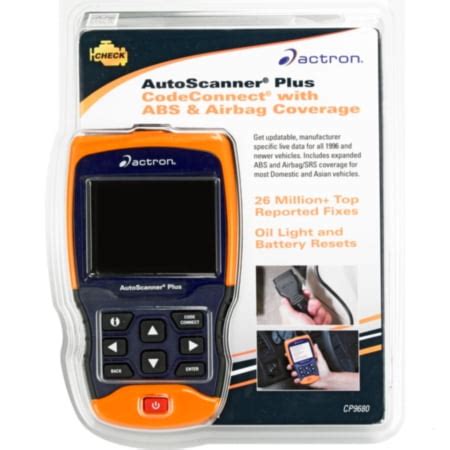 actron autoscanner plus with codeconnect Reader