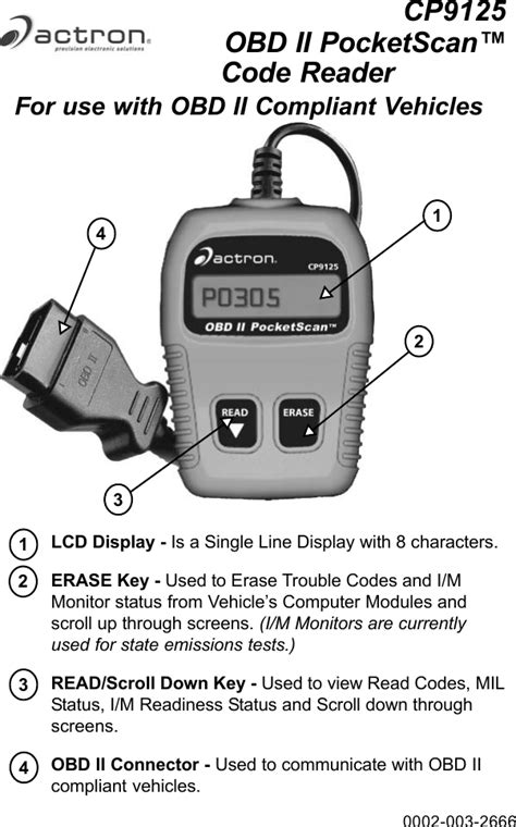 actron obd2 scanner user manual Doc