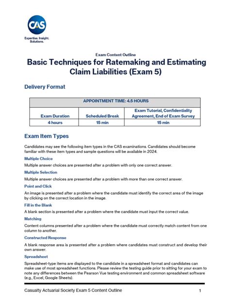 actuary exam study guide Reader