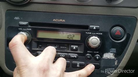 acura car radio code reset PDF