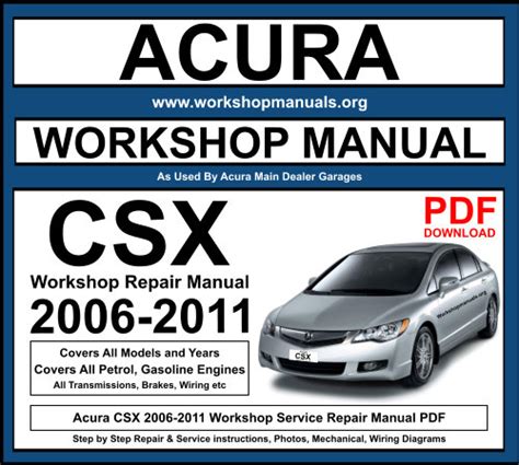 acura csx repair manual Ebook Doc