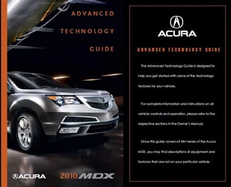 acura mdx owners manual 2010 guide Doc