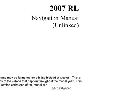 acura rl navigation manual Kindle Editon