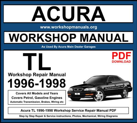 acura tl service repair manual 1995 1998 download pdf PDF