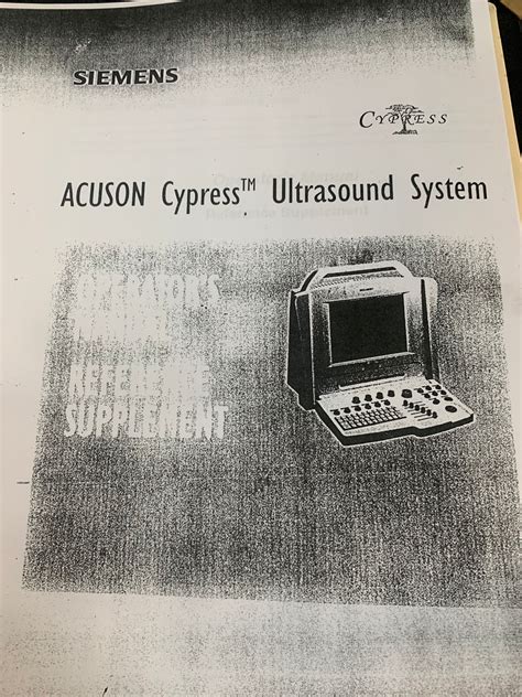 acuson cypress service manual Doc