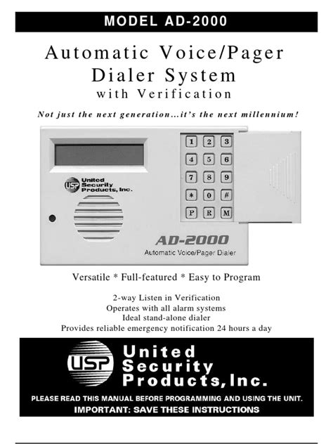 ad 2000 dialer manual Doc